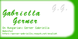 gabriella gerner business card